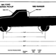 Diagram comparing the Ranger to the F-Series featured in a 1981 issue of Mini-Truck Magazine.